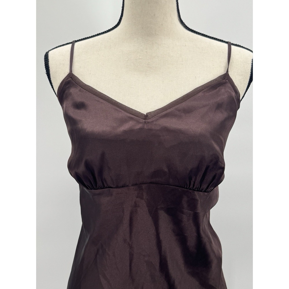 VTG Y2K Daisy Fuentes Chocolate Brown Babydoll Top Fairy Whimsigoth Cami Tank XL